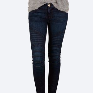 Current/Elliot Moto Ankle Skinny Jeans